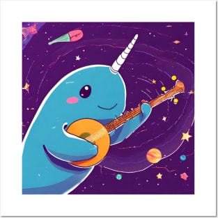 Space Narwhal Posters and Art